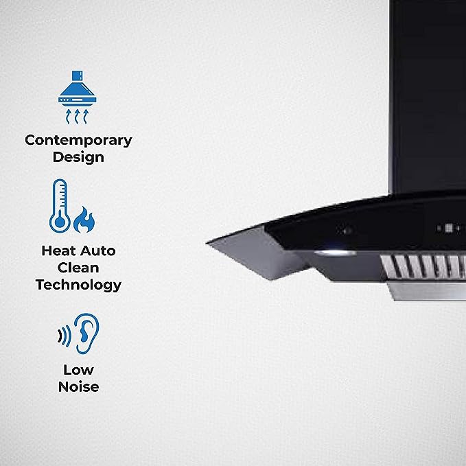 Elica 90 cm 1350 m3/hr Autoclean Kitchen Chimney with 15 Years Warranty (BFCG 900 HAC LTW MS NERO, 2 Baffle Filters, Touch + Motion Sensor Control, Black)(OPEN BOX) Elica 90 cm 1350 m3/hr Autoclean Kitchen Chimney with 15 Years Warranty (BFCG 900 HAC LTW MS NERO, 2 Baffle Filters, Touch + Motion Sensor Control, Black)(OPEN BOX)